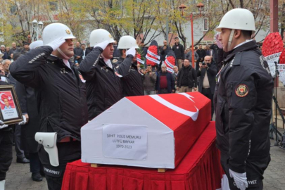 Şehit polis memuru son yolculuğuna uğurlandı
