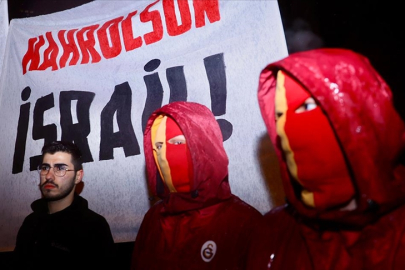 Futbol taraftar gruplarından İsrail'e "Filistin" tepkisi