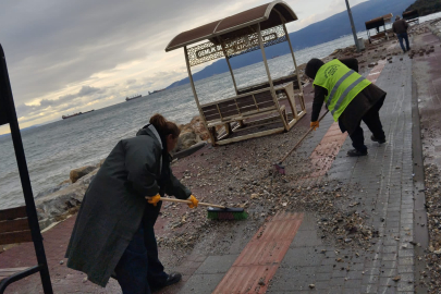 Gemlik sahil yolu ulaşıma açıldı