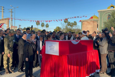 Hamile eşten şehide gözü yaşlı son bakış