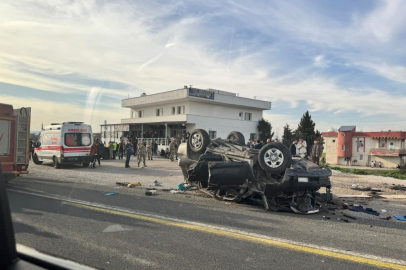 Polis ekibi kaza yaptı: 1 şehit, 2 yaralı