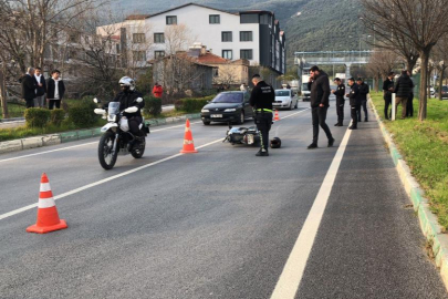 Bursa'da feci motosiklet kazası: Sürücüsü ağır yaralandı