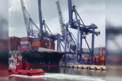 Evyapport limanında dehşet anları