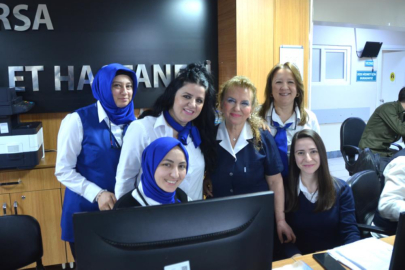Bursa'da 45 yıllık hemşireye veda
