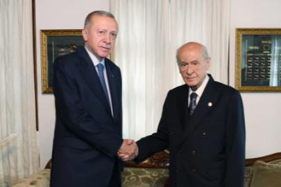 Erdoğan ile Bahçeli’nin görüşmesi başladı
