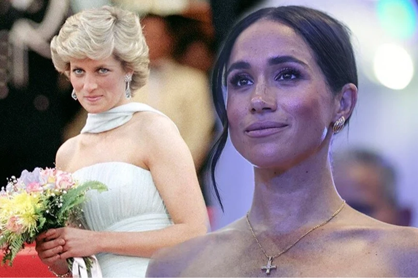 Meghan Markle, Prenses Diana'nın kolyesini taktı