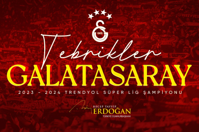 Cumhurbaşkanı Erdoğan'dan Galatasaray'a tebrik mesajı