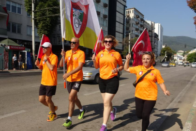 Bursa'da taksiciler için koştular