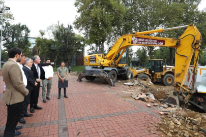 Heykel Bölgesi'nde düzenleme çalışmaları başladı
