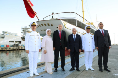 Cumhurbaşkanı Erdoğan Savarona yatında incelemelerde bulundu