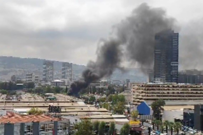 Oto tamirci dükkanında yangın