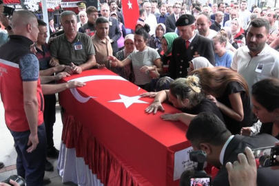 Şehit Uzman Çavuş Onur Çapan, son yolculuğuna uğurlandı