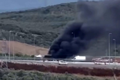 Bursa'da TIR alevlere teslim oldu