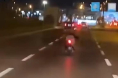 Bursa'da motosiklet sürücüsü canını böyle hiçe saydı