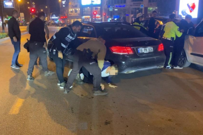 Bursa'da polis ekiplerini metrelerce sürükledi, tutuklandı