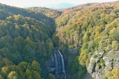 Suuçtu Şelalesi'nde eşsiz güzellik