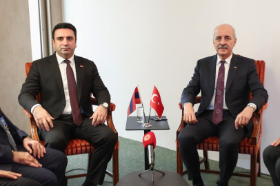 Kurtulmuş, Ermenistan Meclis Başkanı Simonyan ile bir araya geldi