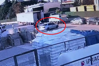 Bursa'da 2 kişinin yaralandığı anlar kamerada