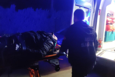 Motosiklet traktör römorkuna çarptı: 1 ağır yaralı