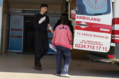 Bursa'da elini makineye kaptırdı