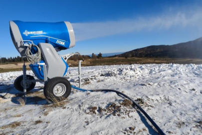 Uludağ'da suni karlama başladı