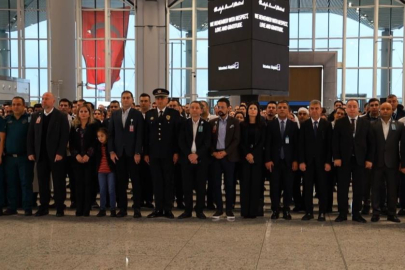 İstanbul Havalimanı’nda Atatürk'ü anma töreni