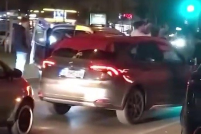 Bursa'da tepki çeken görüntüler kamerada