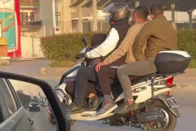 Bursa'da tehlikeli yolculuk kamerada