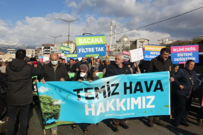 Bursa'da temiz hava için yürüdüler