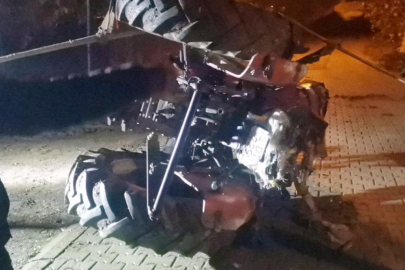 Bursa'da traktör sürücüsü ölümden döndü