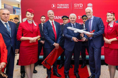 THY'nin en uzun rotası olan Sidney'e ilk uçuş gerçekleşti