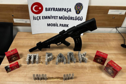 Uzun namlulu silahla defalarca havaya ateş açtı