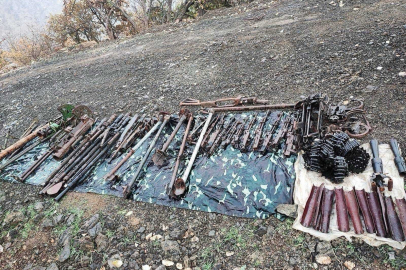 MSB, Pençe-Kilit bölgesinde ele geçirilen mühimmatı paylaştı