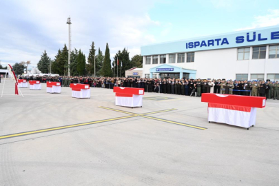 Şehitler, Isparta'da gözyaşları ile uğurlandı