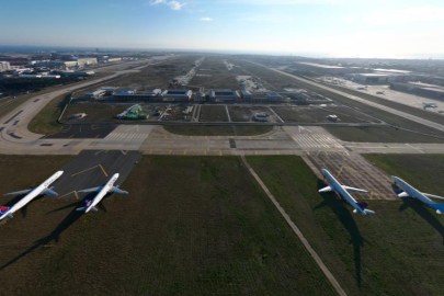 Atatürk Havalimanı'nda pistlerin kalan kısmı uçak parkı oldu