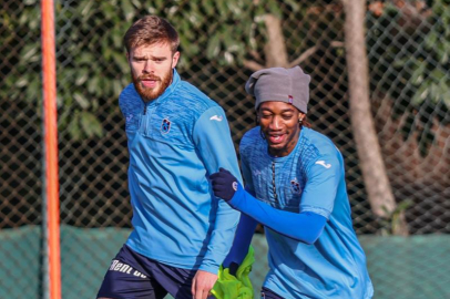 Trabzonspor, yeni yılın ilk antrenmanını yaptı