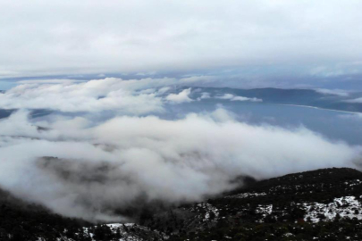 Kış turizminde yeni yıldız: Bulutların üstünde göl manzarasıyla kayak