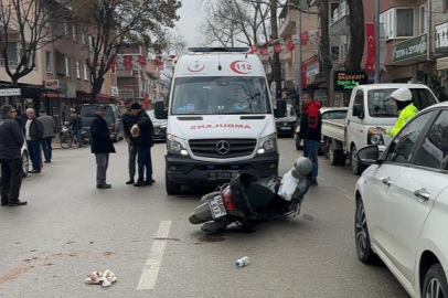 Bursa'da direksiyon hakimiyetini kaybetti, kendini yerde buldu