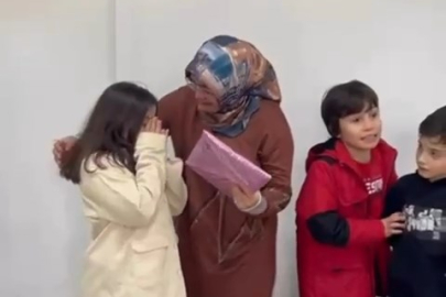 Bursa'da depremzede küçük kıza gözü yaşlı uğurlama