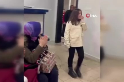 Bursa'da depremzede küçük kıza gözü yaşlı uğurlama