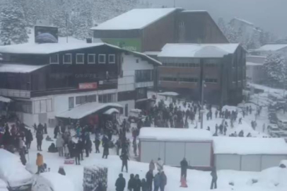 Uludağ'da otelde yangın ihbarı korkuttu