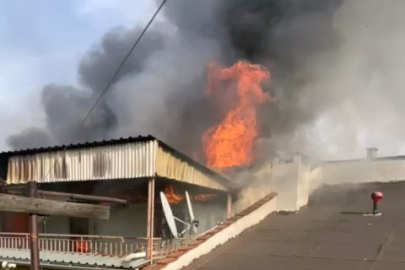 Bursa'da korkutan yangın