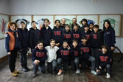 Bursa'da bisiklet meraklısı öğrenciler Bisikletevi'nde buluştu