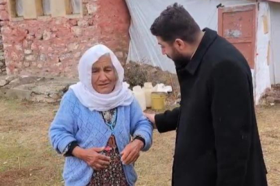 Tilki nöbeti tutan Tayyibe nineye civciv hediye edildi