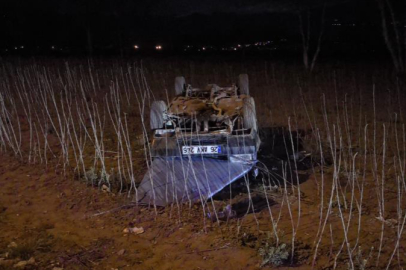 Bursa’da otomobil tarlaya uçtu: 1 yaralı