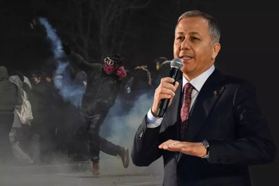 Bakan Yerlikaya: Yasa dışı gösterilerde bin 418 şüpheli gözaltında