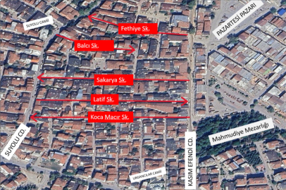 İnegöl’de 2 mahallede tek yön uygulaması başladı