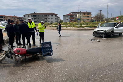Bursa'da otomobil ile motosiklet çarpıştı:1 yaralı