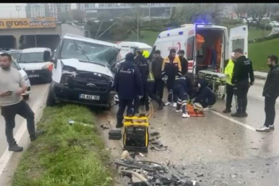 Bursa'da yağmurda faciadan dönüldü...