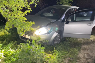 Bursa'da dur ihtarına uymayan sürücü kaza yapınca yakalandı